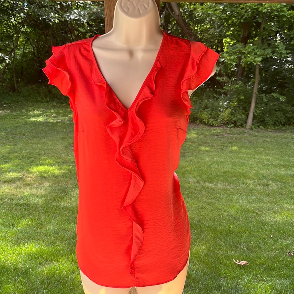 EUC Banana Republic coral blouse, XS